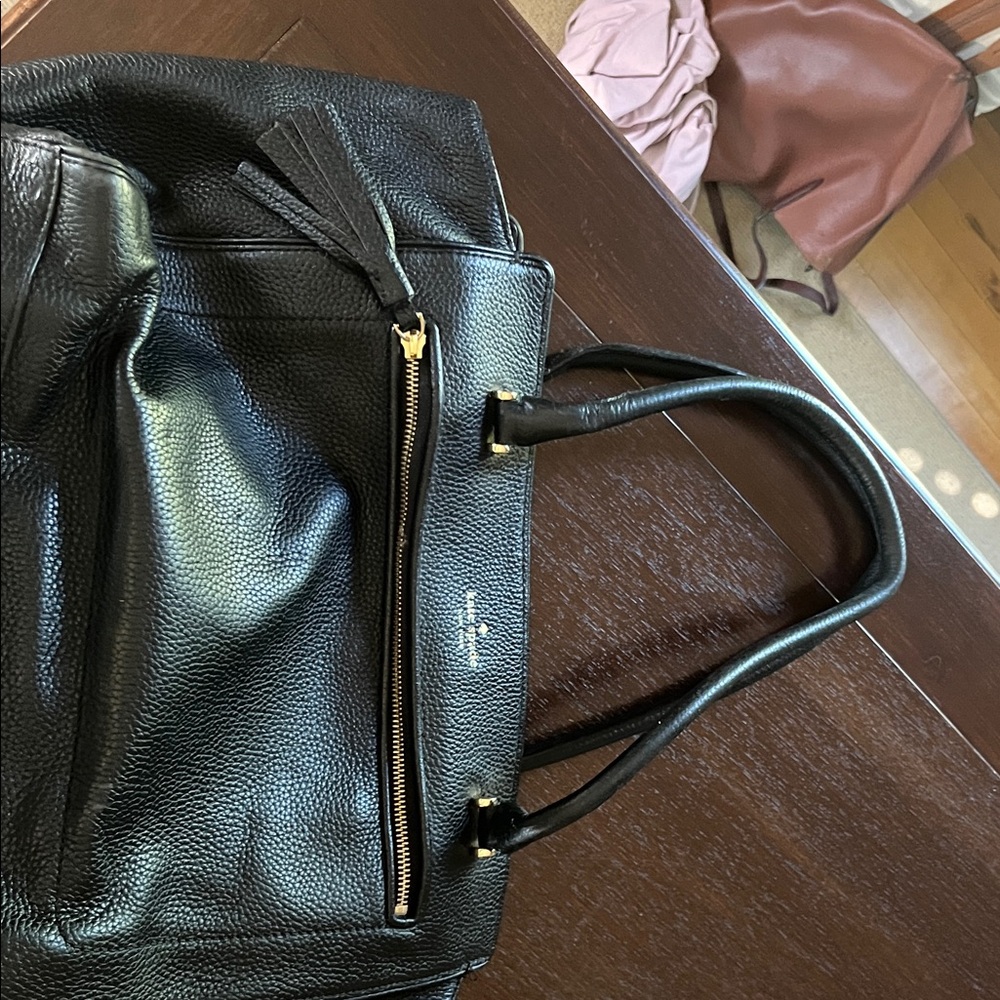 Kate Spade Black Tote with Tassel Detail